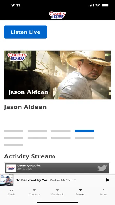 ภาพหน้าจอของ Country 103.9