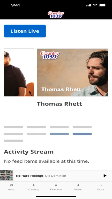 ภาพหน้าจอของ Country 103.9