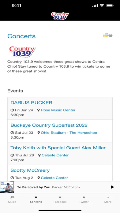 ภาพหน้าจอของ Country 103.9
