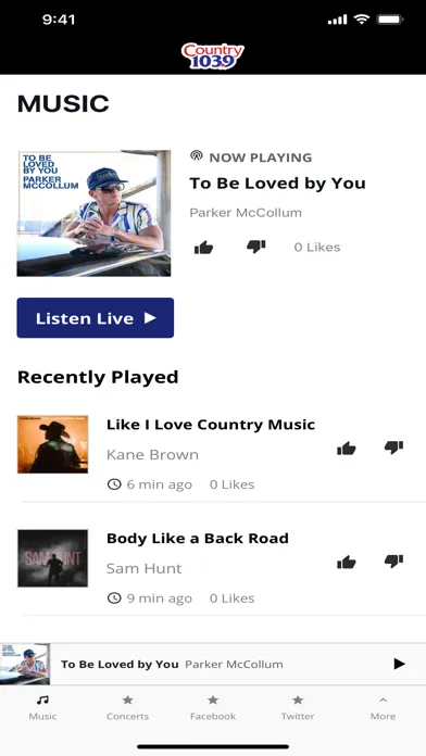 ภาพหน้าจอของ Country 103.9