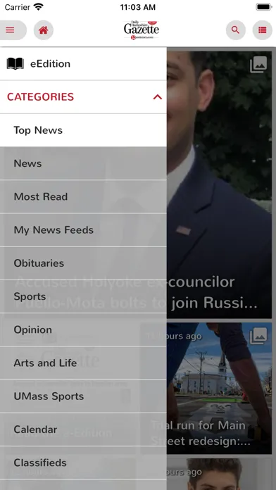 Ảnh chụp màn hình của Daily Hampshire Gazette