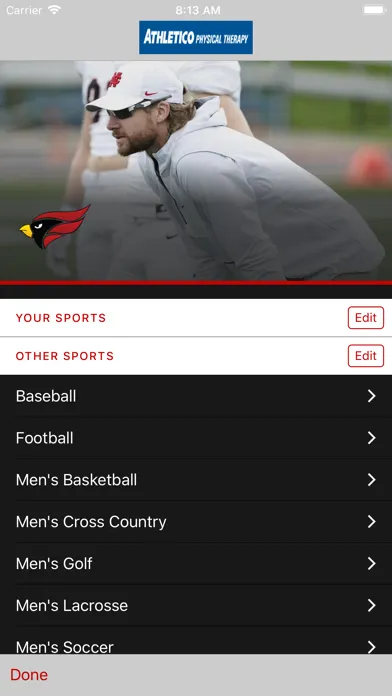 Capturas de pantalla de NCC Athletics