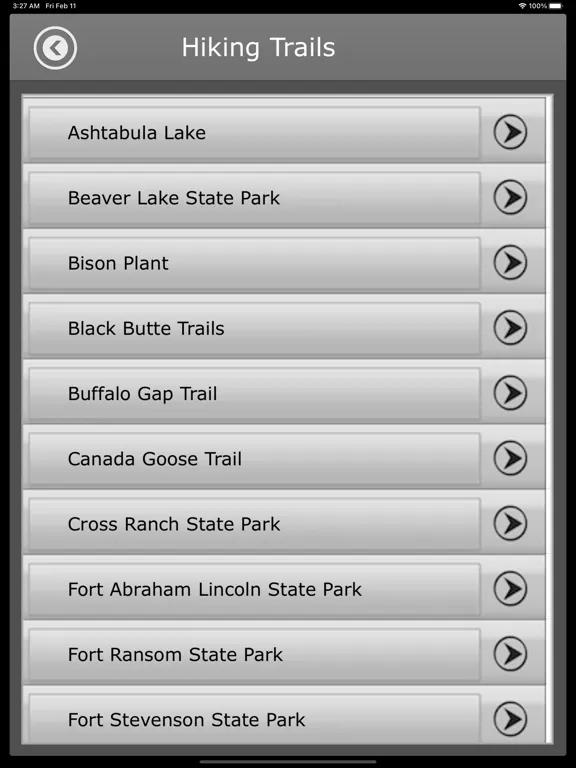 Zrzuty ekranu North Dakota -Camping & Trails iPad 
