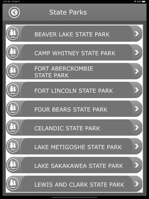 Zrzuty ekranu North Dakota -Camping & Trails iPad 