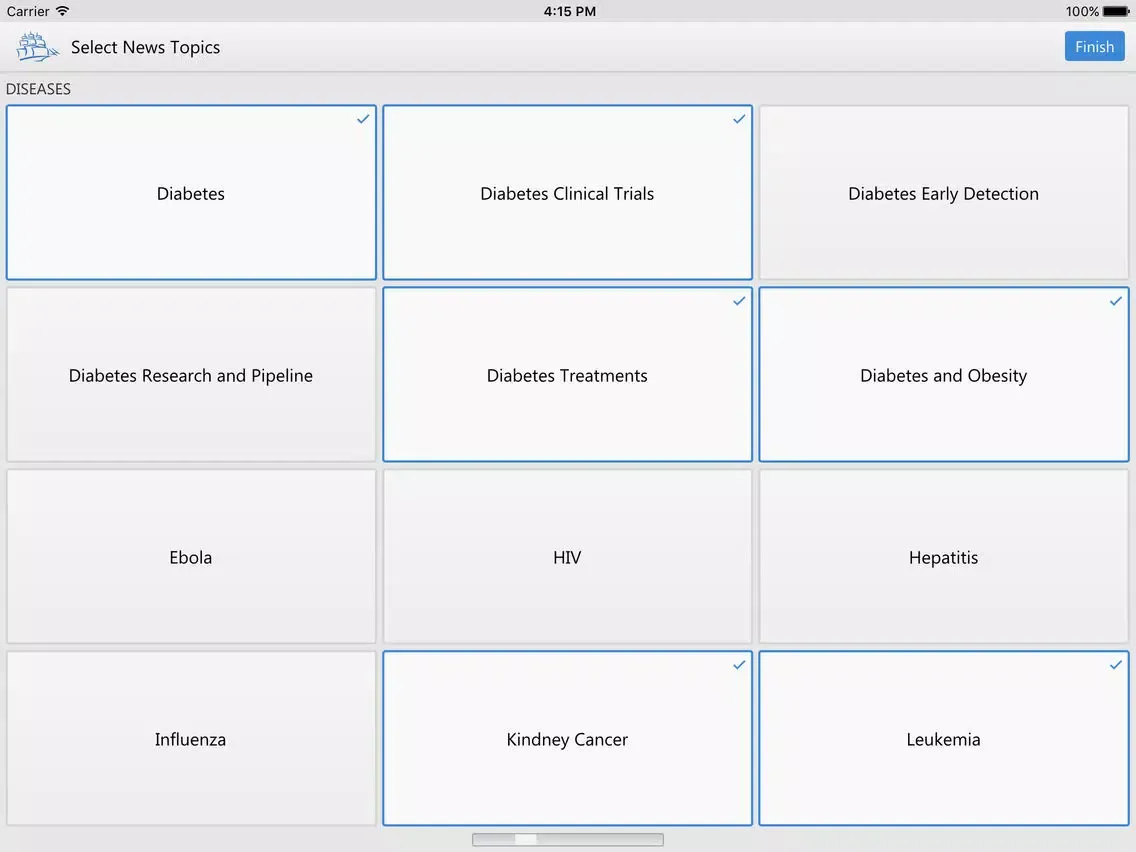 Northern Light Pharma News iPad  Screenshots