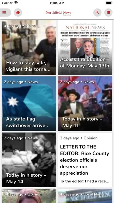 Capturas de pantalla de Northfield News
