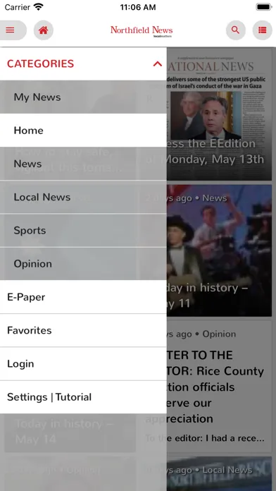 Capturas de pantalla de Northfield News
