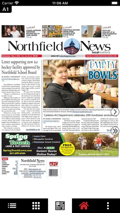 Capturas de pantalla de Northfield News
