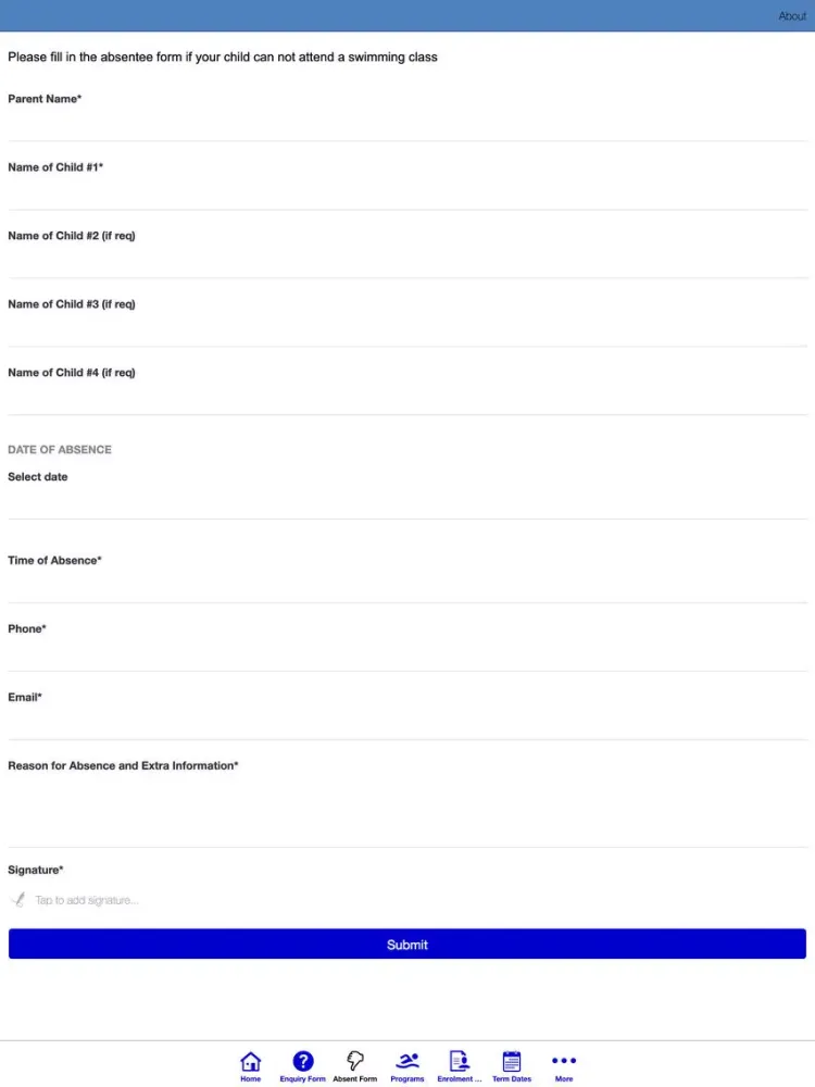 North Lodge Swimming Academy iPad 应用截图