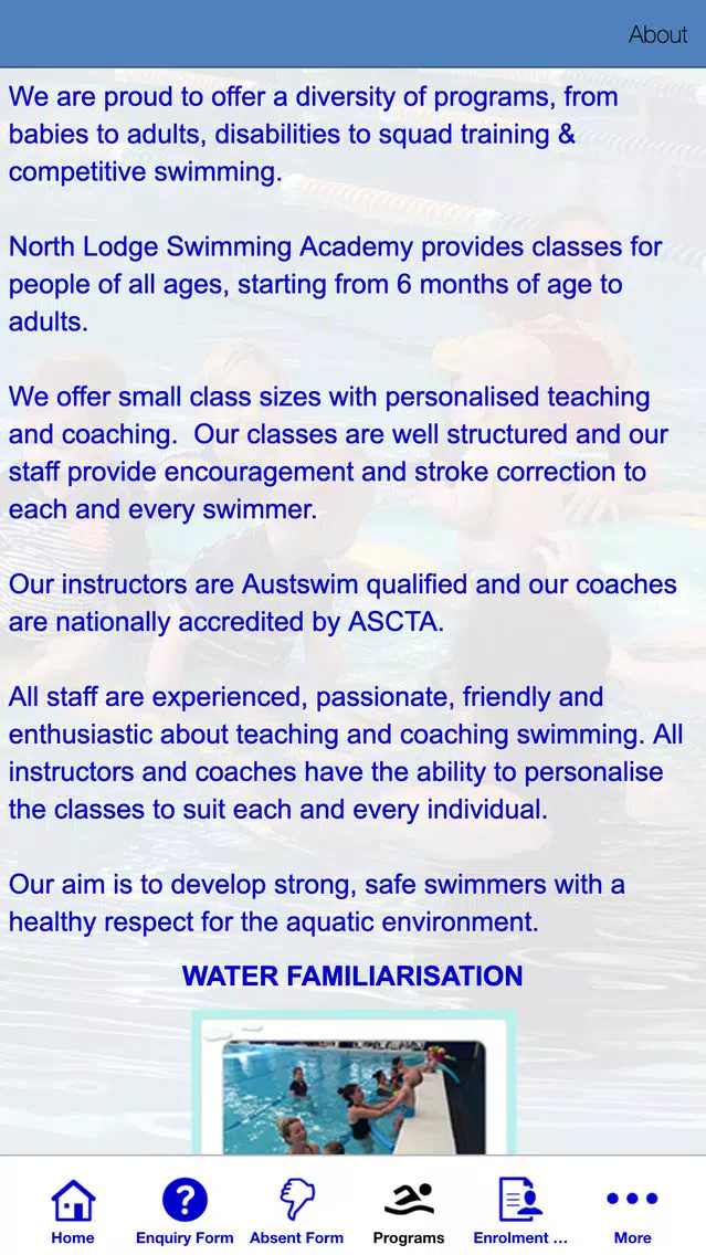 Скриншоты North Lodge Swimming Academy