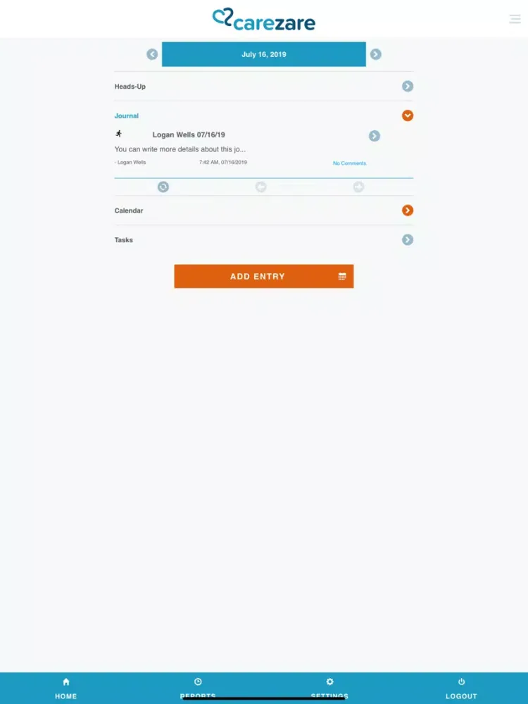 Скриншоты CareZare - The Caregiving App iPad 