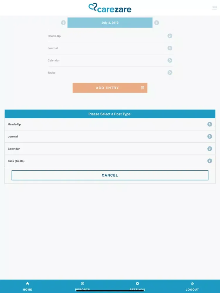 Скриншоты CareZare - The Caregiving App iPad 