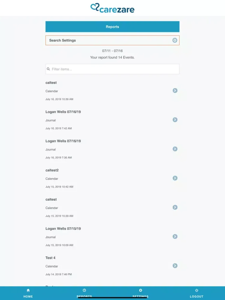 Скриншоты CareZare - The Caregiving App iPad 