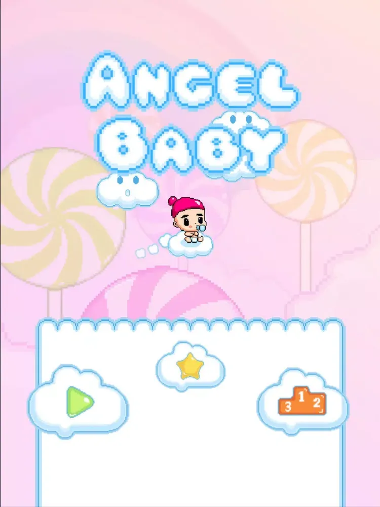Screenshot di Angel Baby - Adventure of bird tiny flappy wings for free kid games iPad 