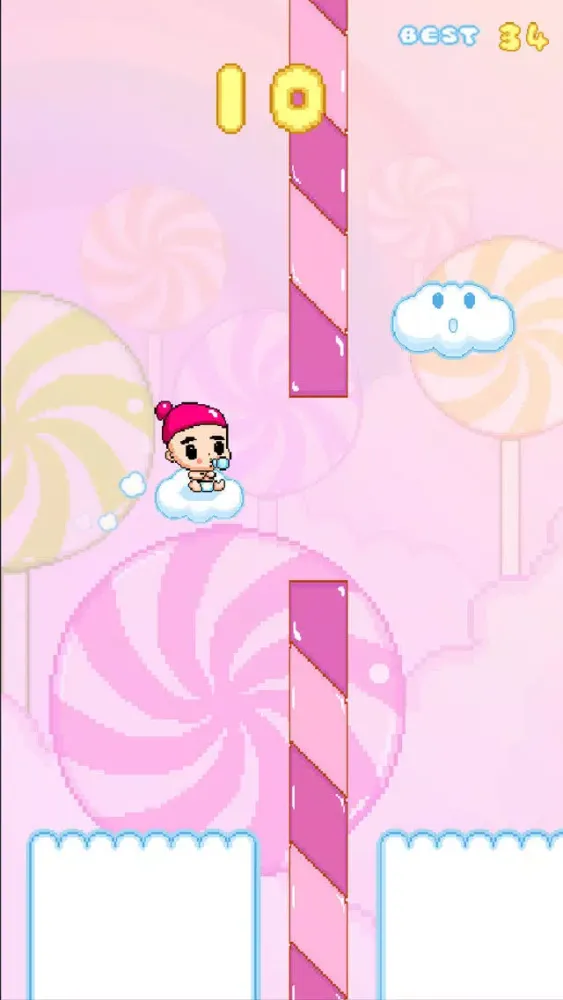 Screenshot di Angel Baby - Adventure of bird tiny flappy wings for free kid games