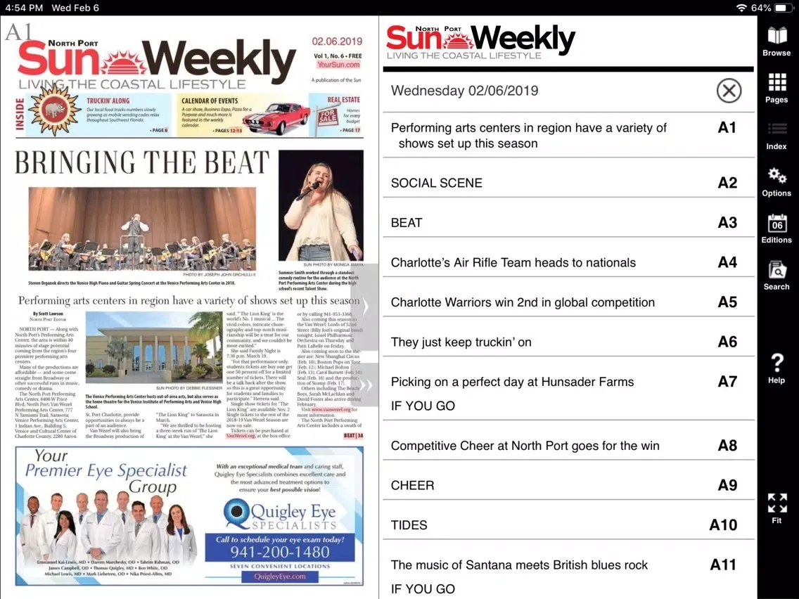 Captures d'écran de North Port Sun Weekly iPad 