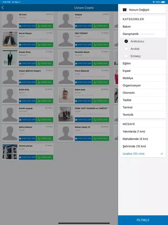 Ustam Cepte iPad  Screenshots