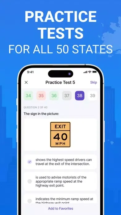 DMV Permit Drivers Test 2023 Screenshots