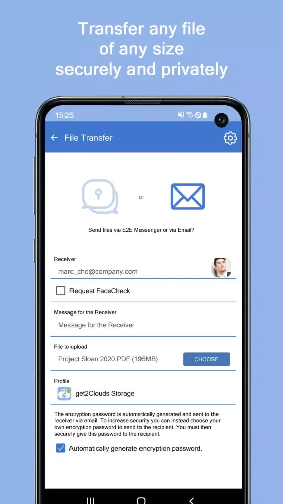 get2Clouds Priv. Communicator سکرین شاٹس