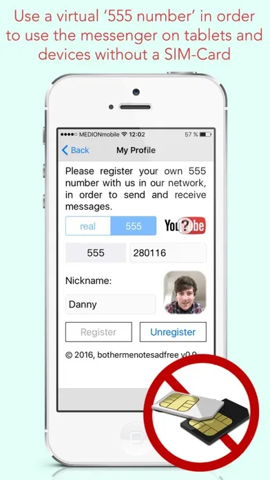 BotherMe&U Encrypted Messenger स्क्रीनशॉट