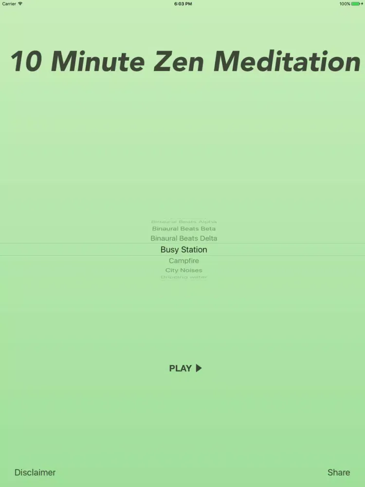 10 Minute Zen Meditation Pro iPad  스크린샷