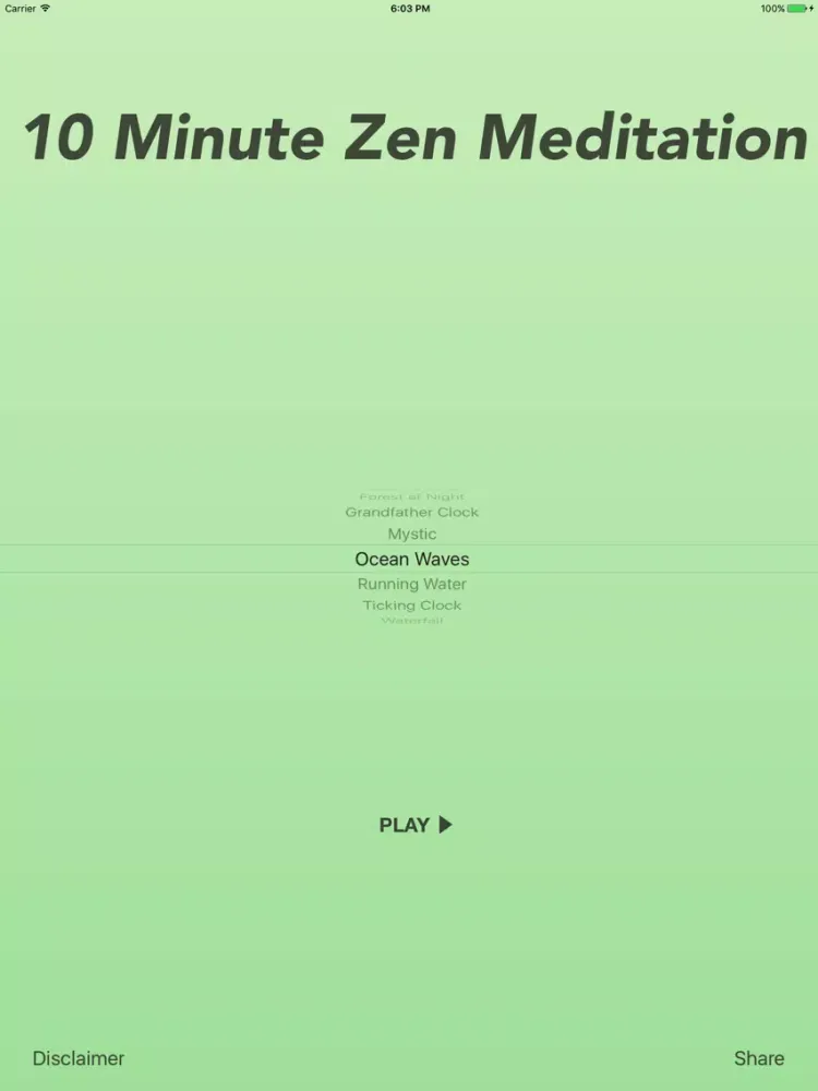 10 Minute Zen Meditation Pro iPad  스크린샷
