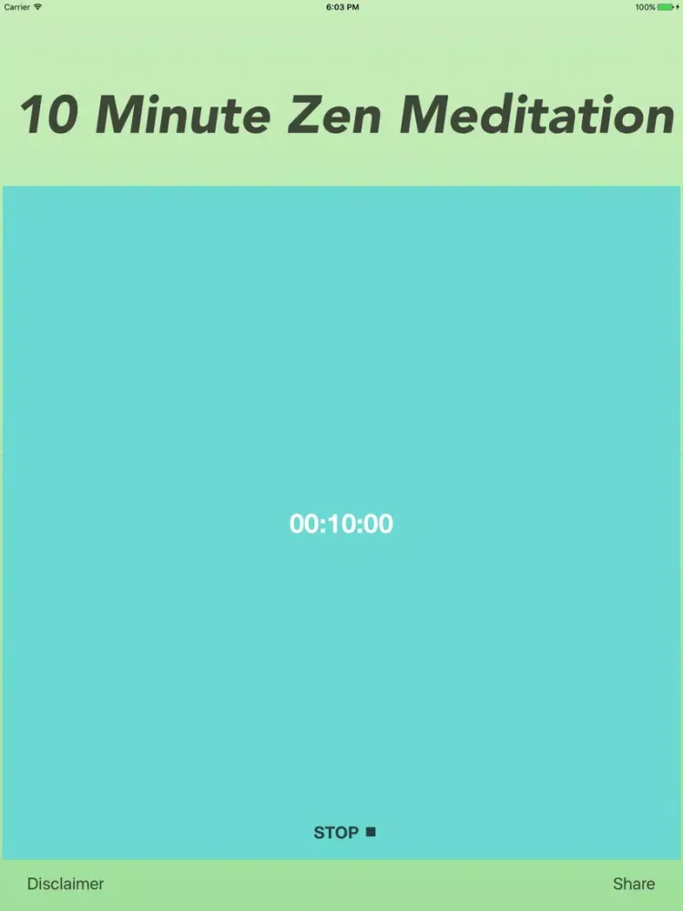 10 Minute Zen Meditation Pro iPad  스크린샷