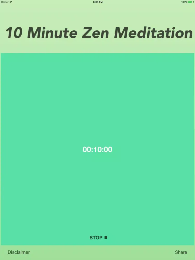 10 Minute Zen Meditation Pro iPad  스크린샷