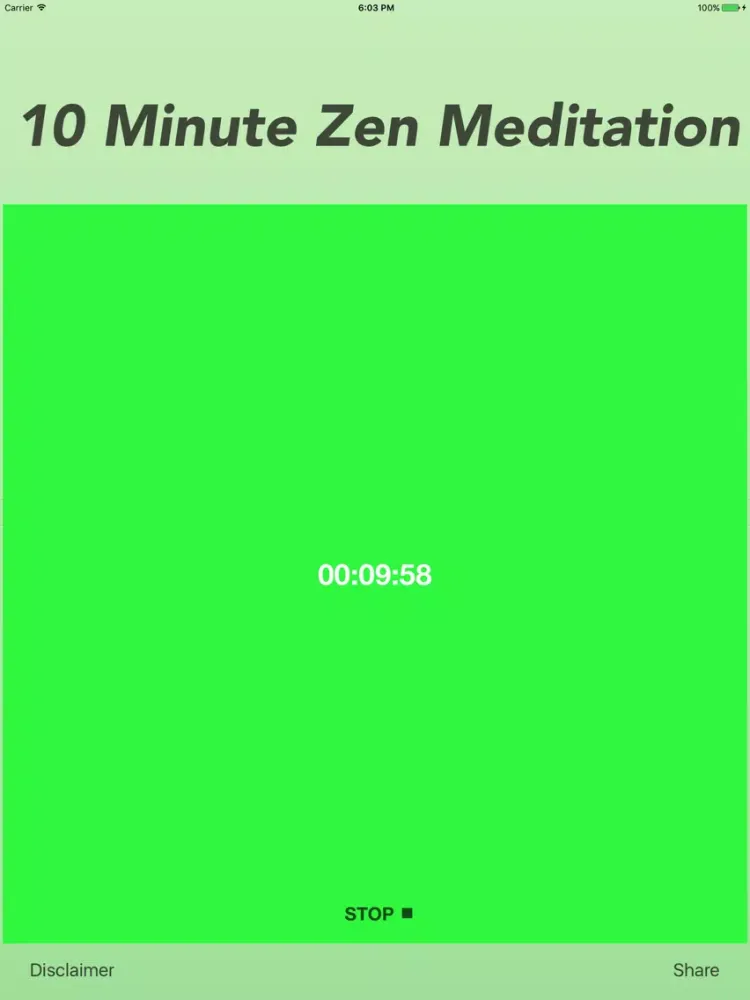 10 Minute Zen Meditation Pro iPad  스크린샷