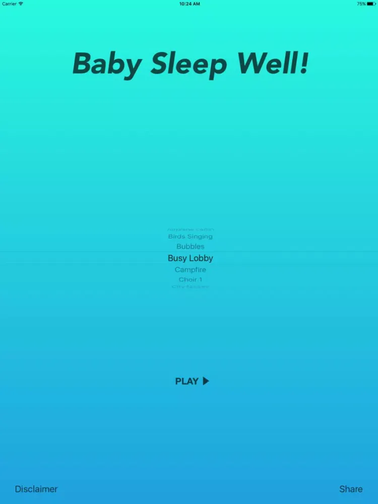Baby Sleep Well! iPad  스크린샷