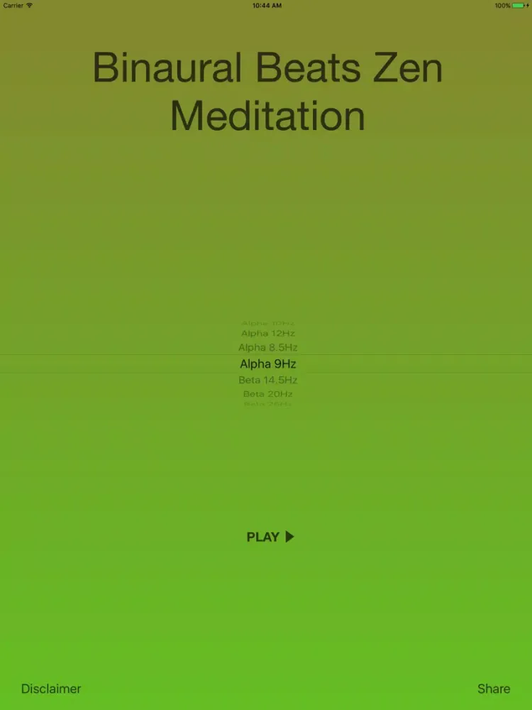ภาพหน้าจอของ Binaural Beats Zen Meditation iPad 