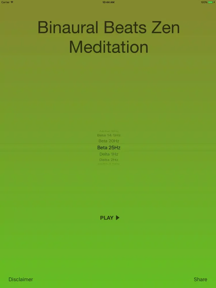 ภาพหน้าจอของ Binaural Beats Zen Meditation iPad 