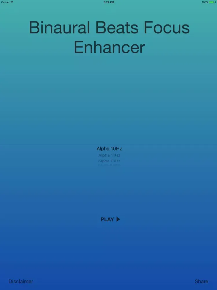 Binaural Beats Focus Enhancer iPad  Screenshots