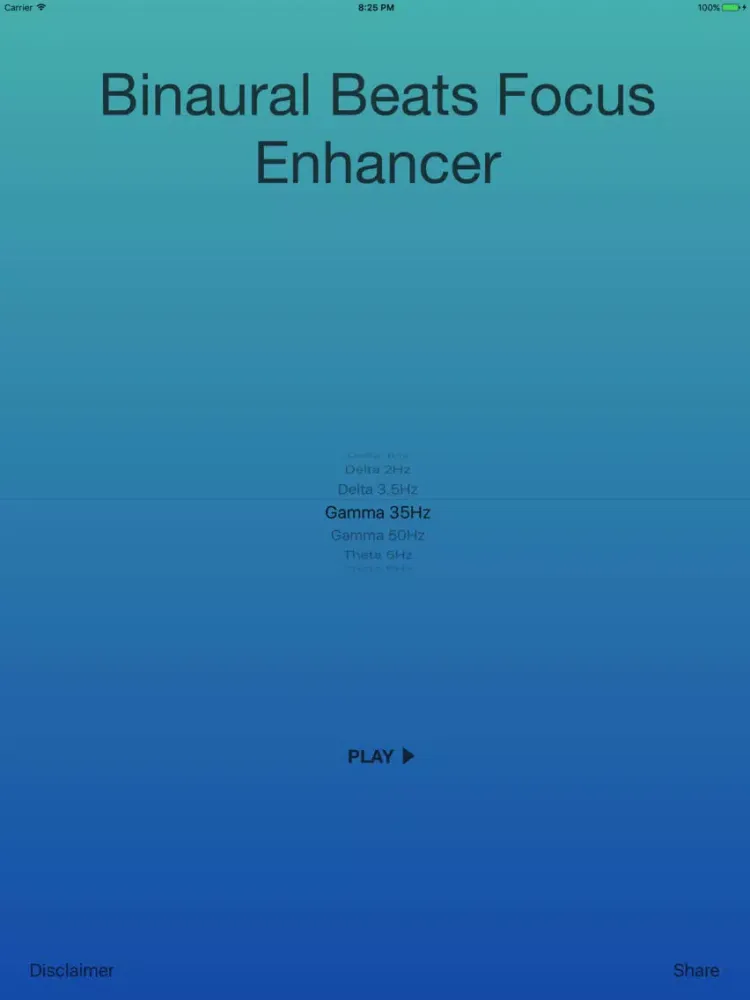 Binaural Beats Focus Enhancer iPad  Screenshots