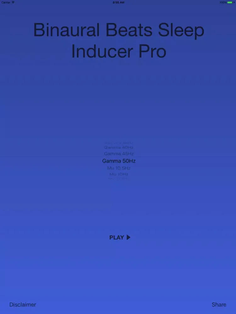 ภาพหน้าจอของ Binaural Sleep Inducer Pro iPad 