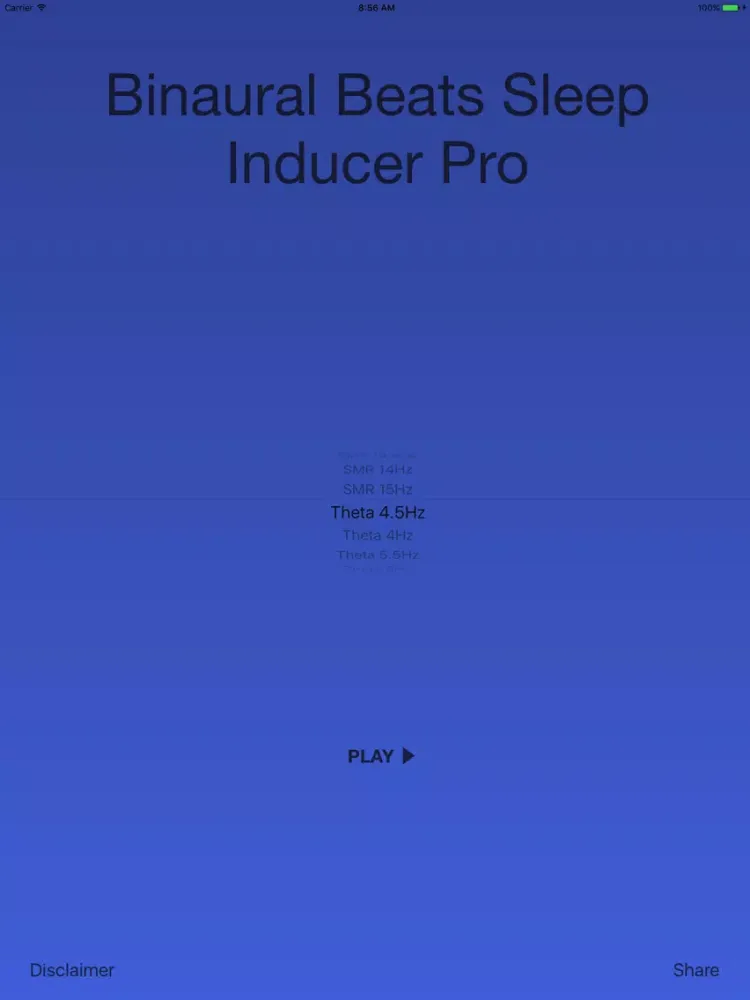 ภาพหน้าจอของ Binaural Sleep Inducer Pro iPad 