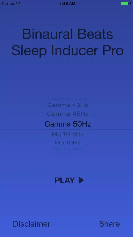 ภาพหน้าจอของ Binaural Sleep Inducer Pro