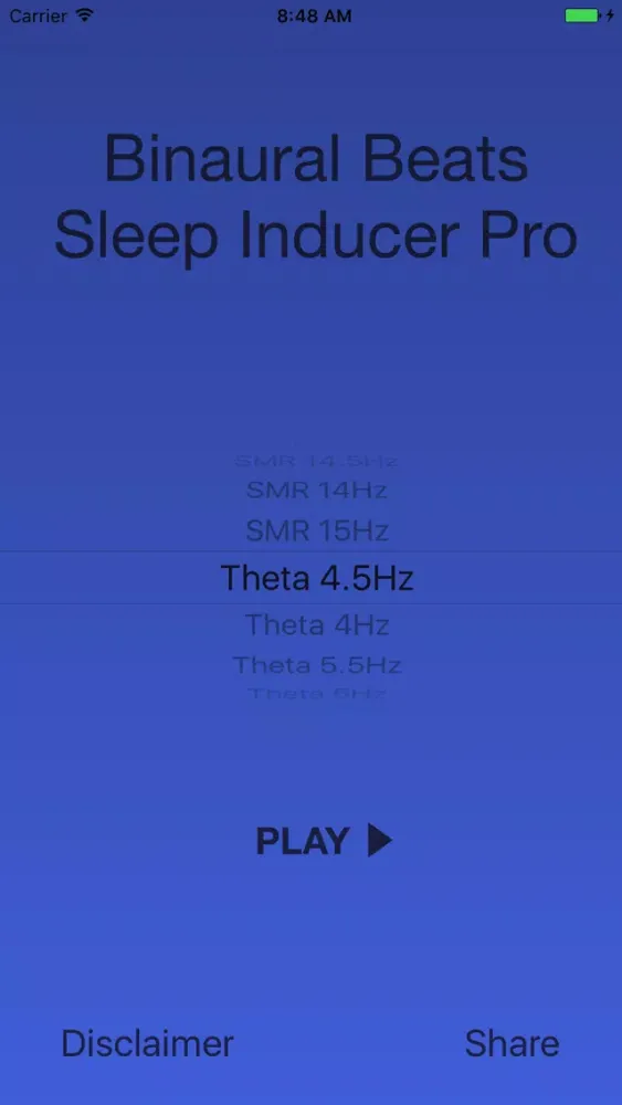 ภาพหน้าจอของ Binaural Sleep Inducer Pro