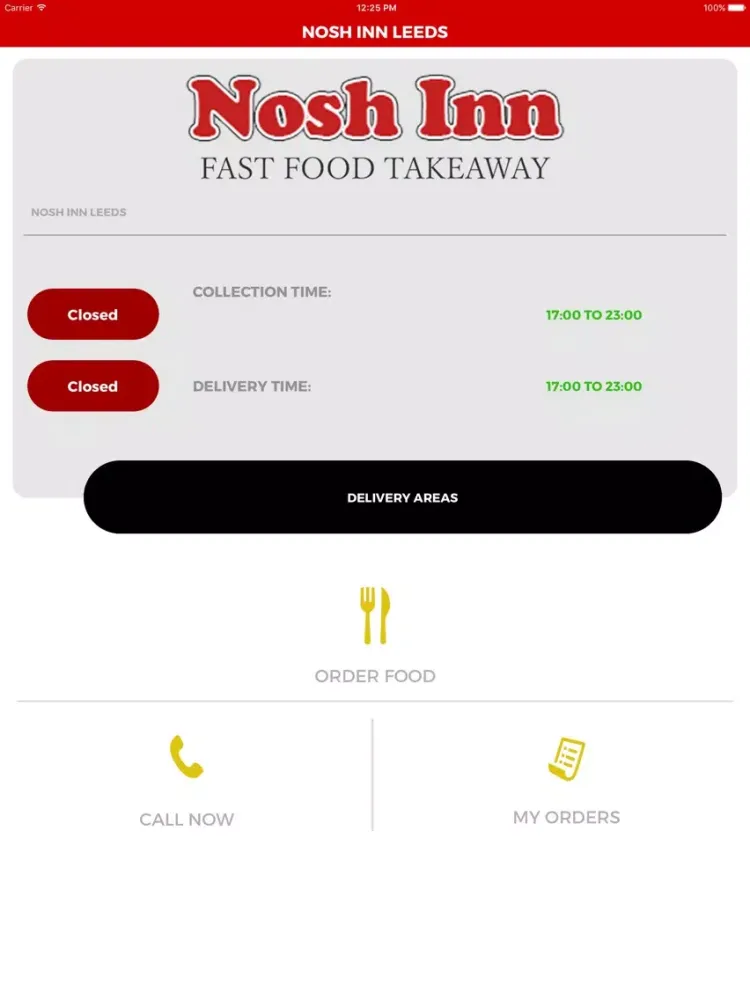 Ảnh chụp màn hình của NOSH INN LEEDS iPad 