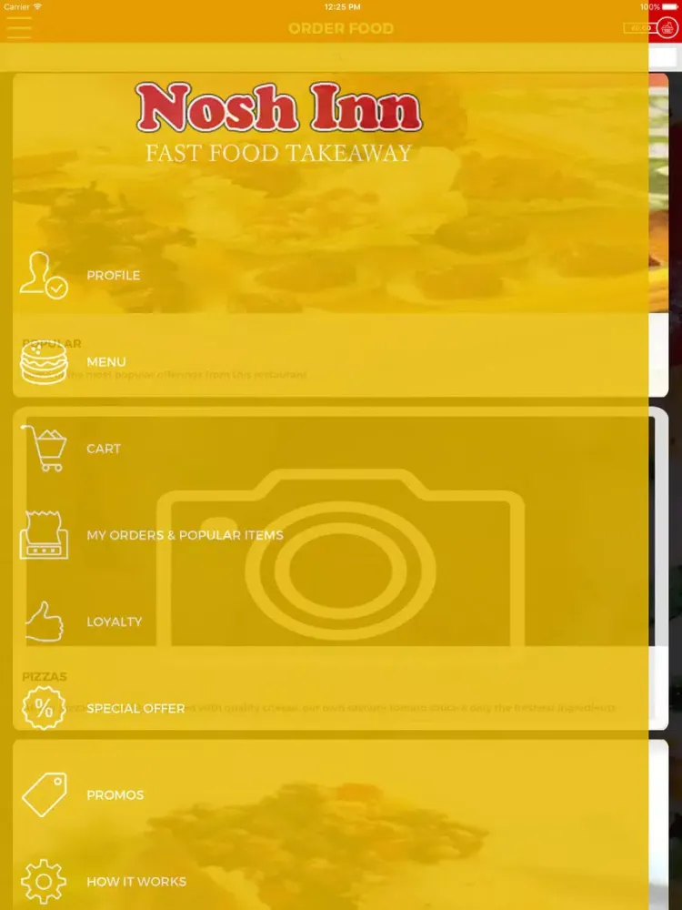 Ảnh chụp màn hình của NOSH INN LEEDS iPad 