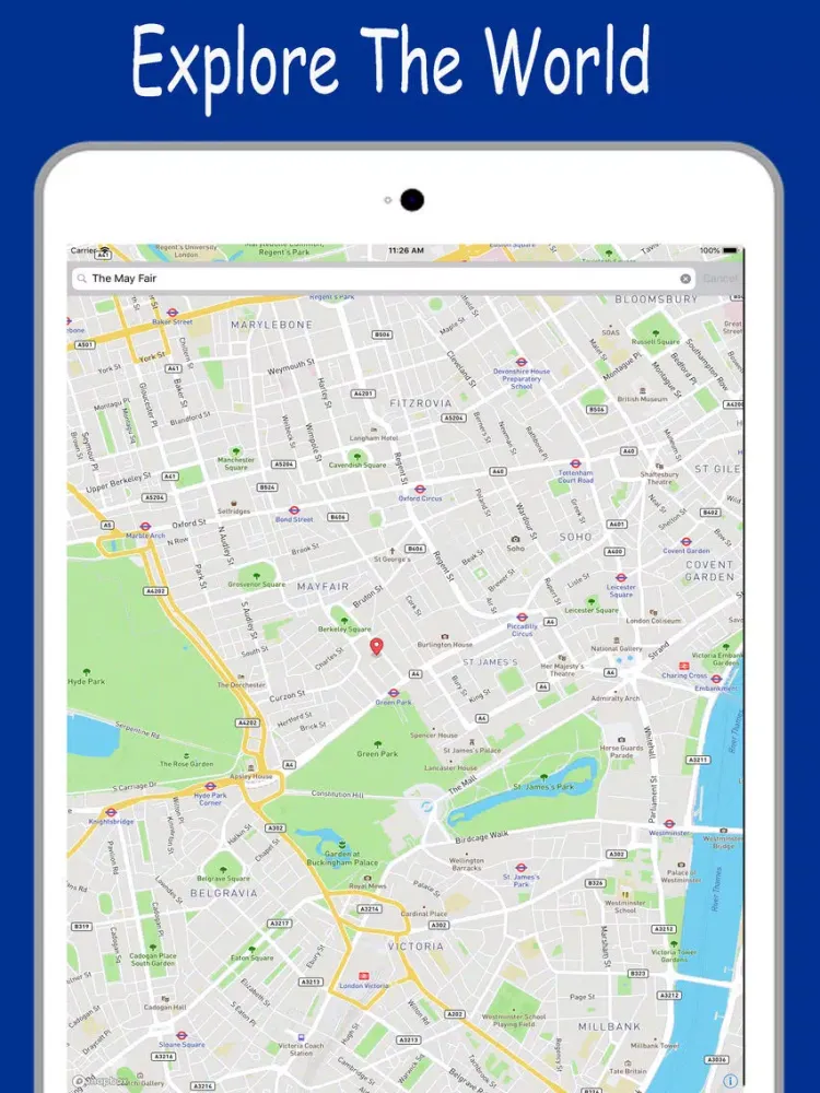 GPS Route Finder & Earth Maps iPad  スクリーンショット