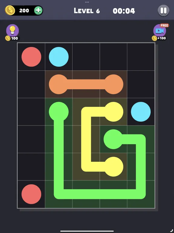 Same Color: Connect Two Dots iPad  Screenshots