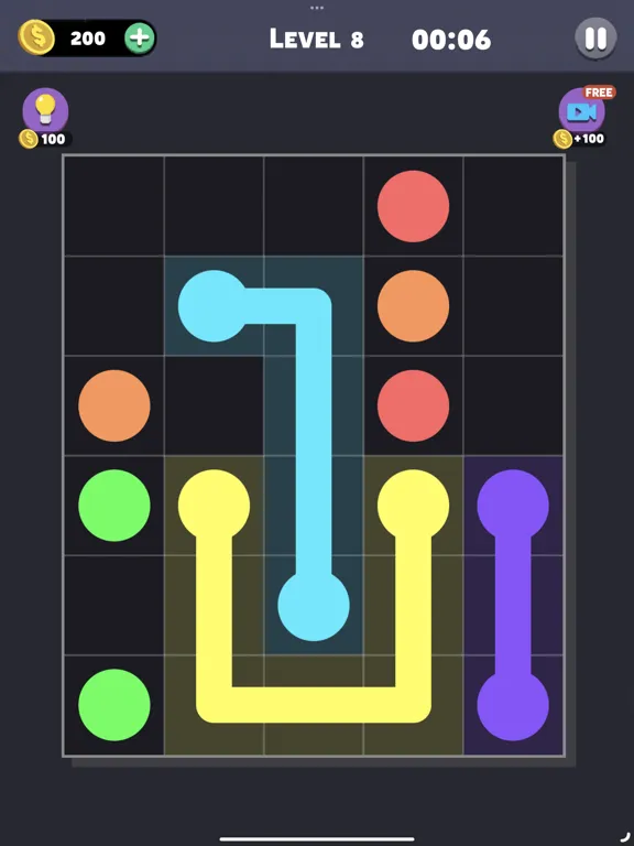 Same Color: Connect Two Dots iPad  Screenshots