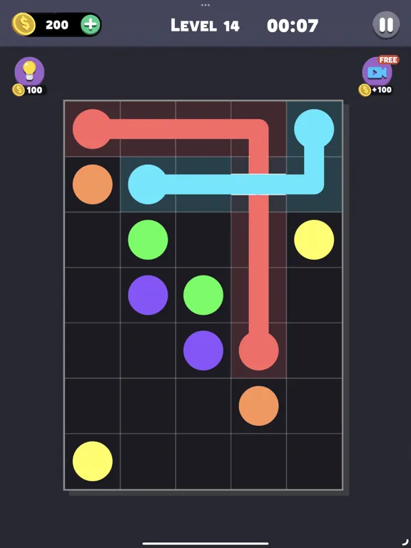 Same Color: Connect Two Dots iPad  Screenshots