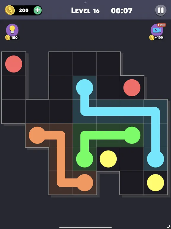 Same Color: Connect Two Dots iPad  Screenshots