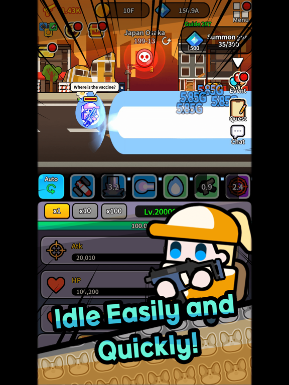 Ảnh chụp màn hình của Legend Z Hunter Idle RPG War iPad 