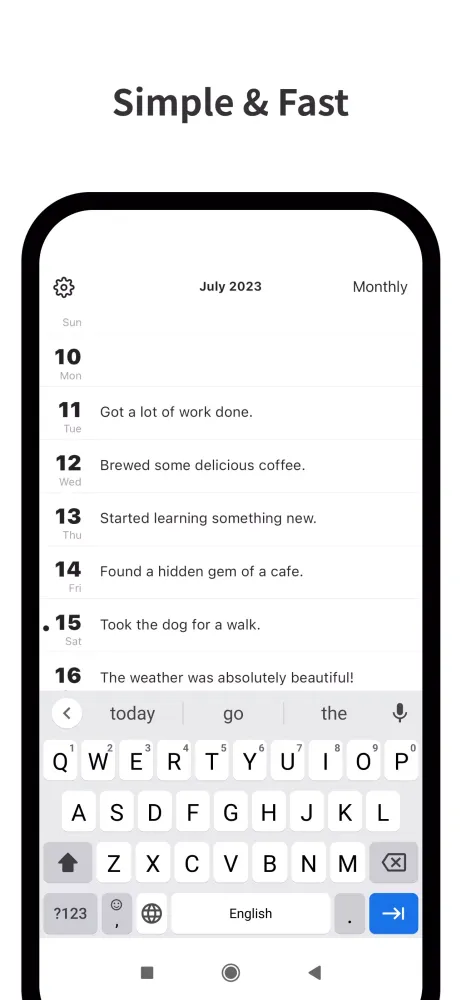 Simple Diary, Journal, Private Ekran Görüntüleri