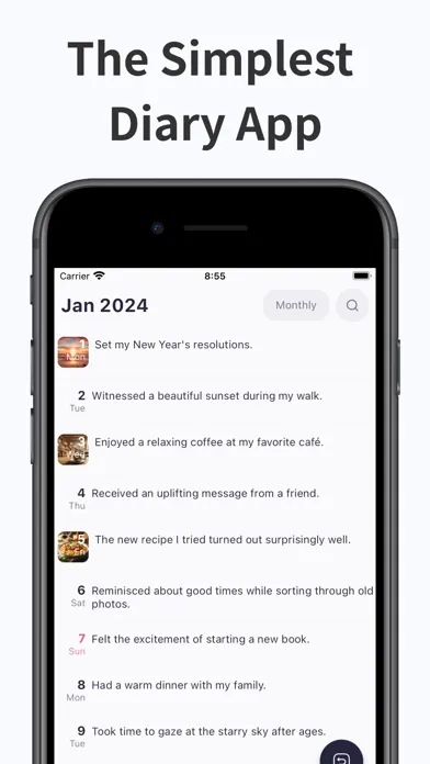 Screenshot di Simple Diary, Journal, Private
