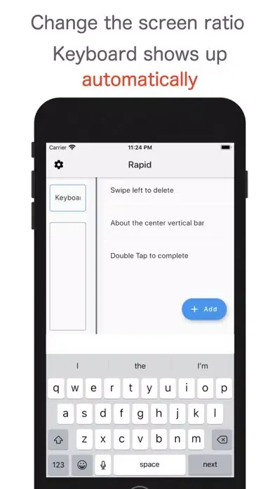 Capturas de tela do Rapid - Superfast To-Do List