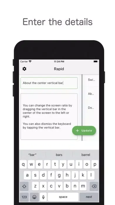 Capturas de tela do Rapid - Superfast To-Do List